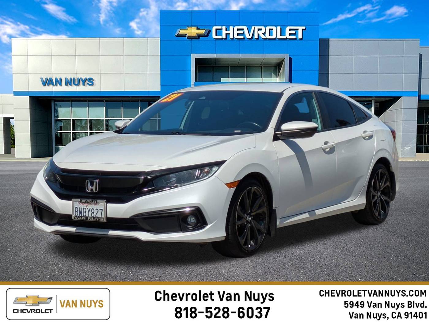 2021 Honda Civic Sport — Sedan — 80,175 mi — Van Nuys, CA