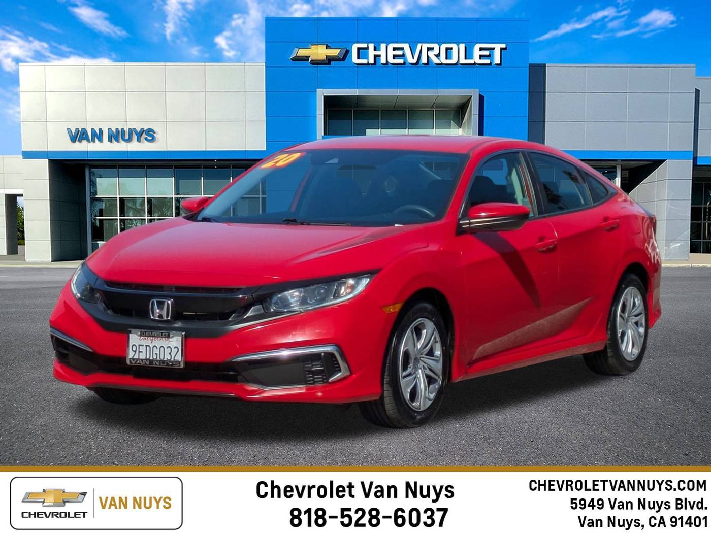 2020 Honda Civic LX — Sedan — 66,371 mi — Van Nuys, CA