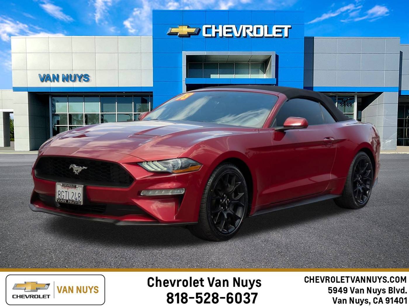2019 Ford Mustang EcoBoost — Convertible — 54,125 mi — Van Nuys, CA