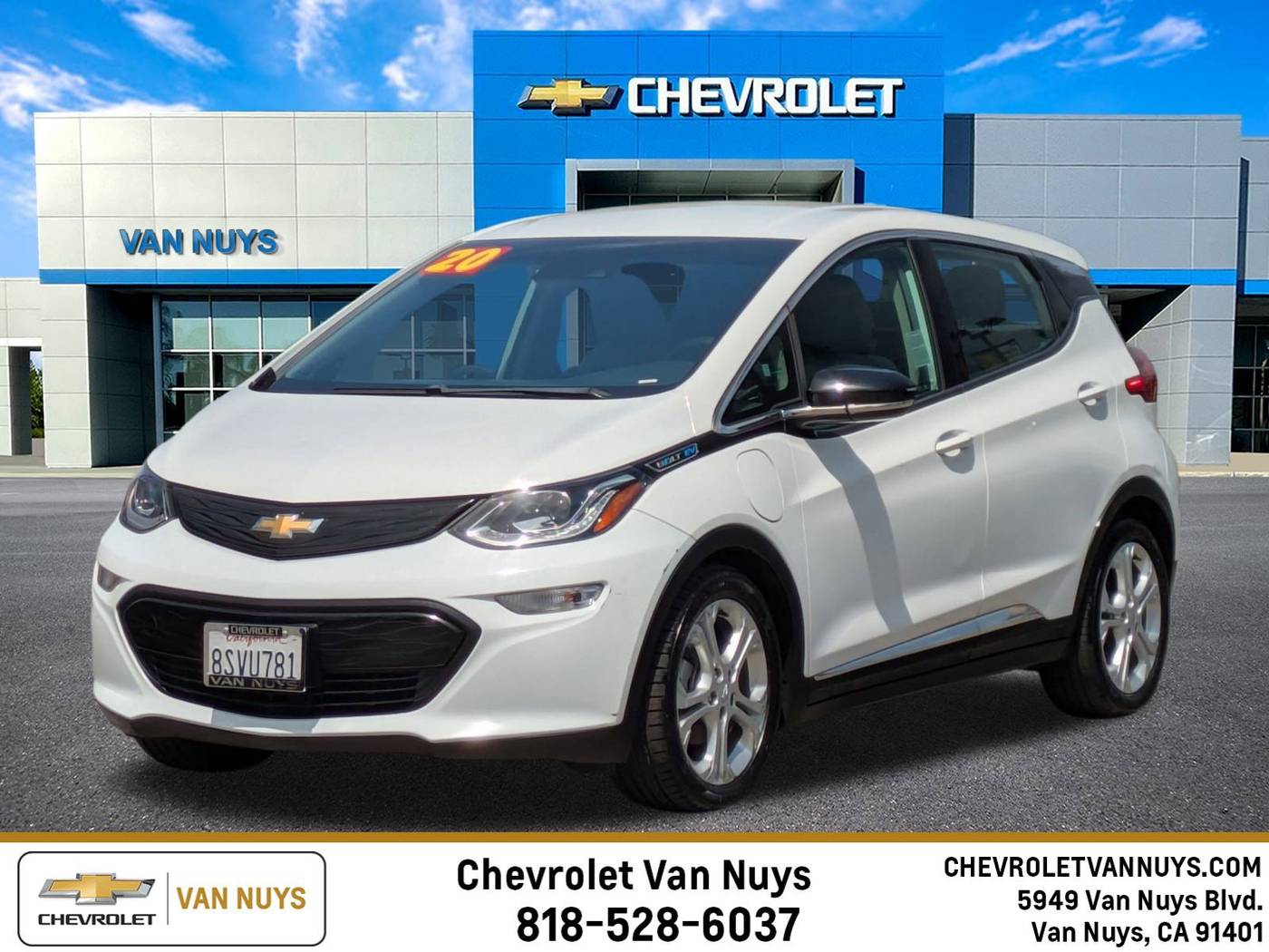 2020 Chevrolet Bolt EV LT — Hatchback — 52,410 mi — Van Nuys, CA