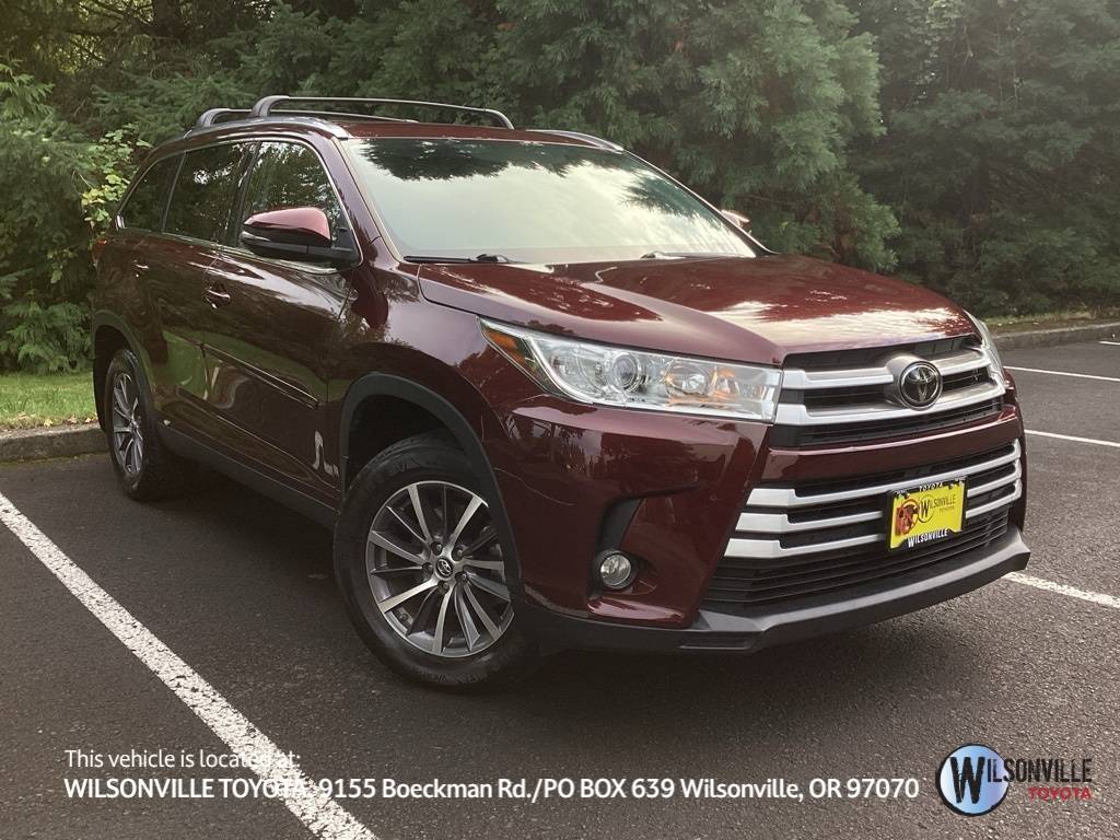 2019 Toyota Highlander XLE — SUV — 58,550 mi — Wilsonville, OR
