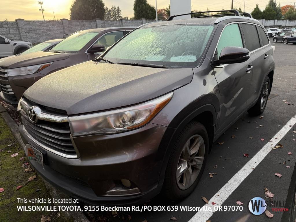 2016 Toyota Highlander Limited — SUV — 103,382 mi — Wilsonville, OR