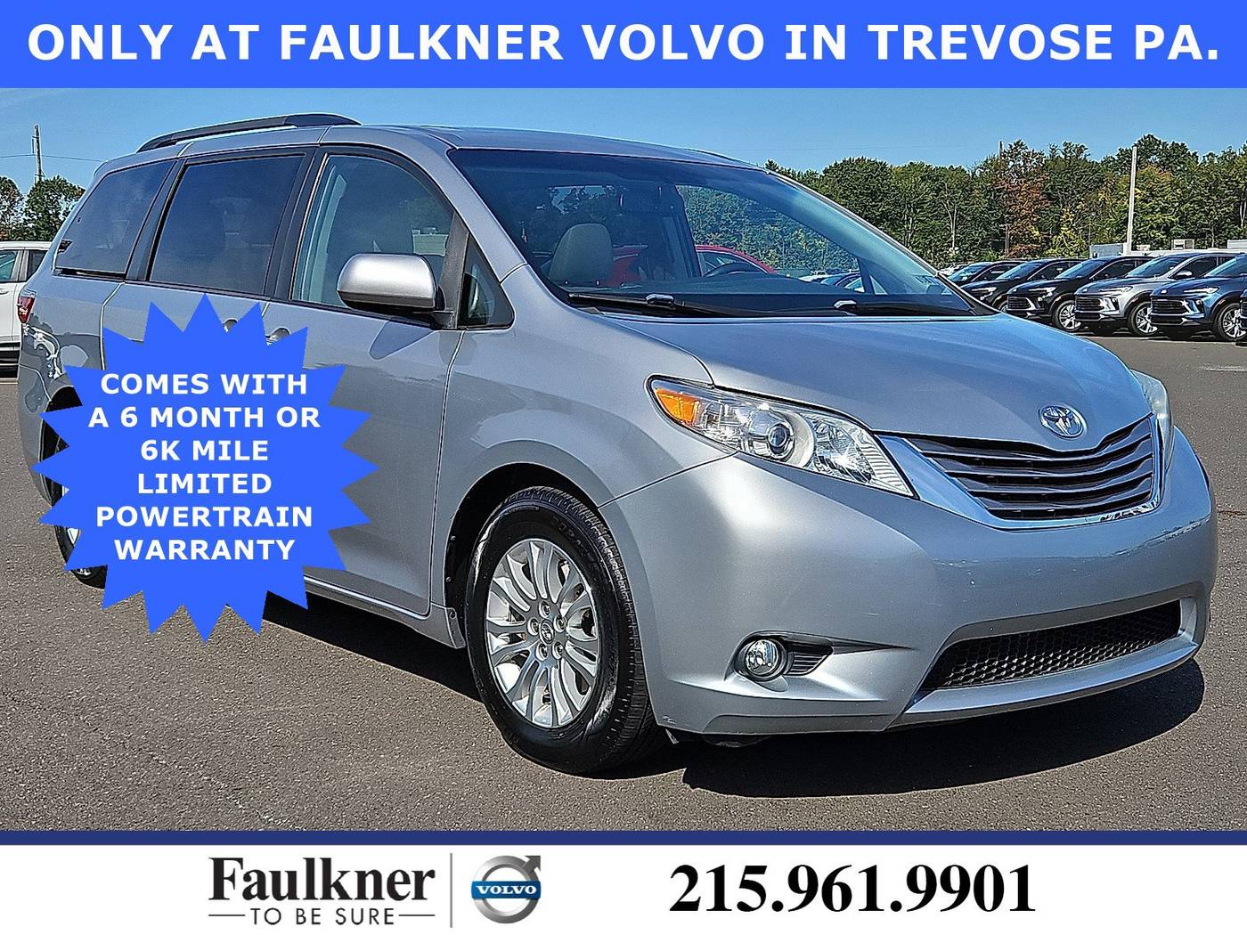 2015 Toyota Sienna XLE — Minivan — 141,021 mi — Trevose, PA