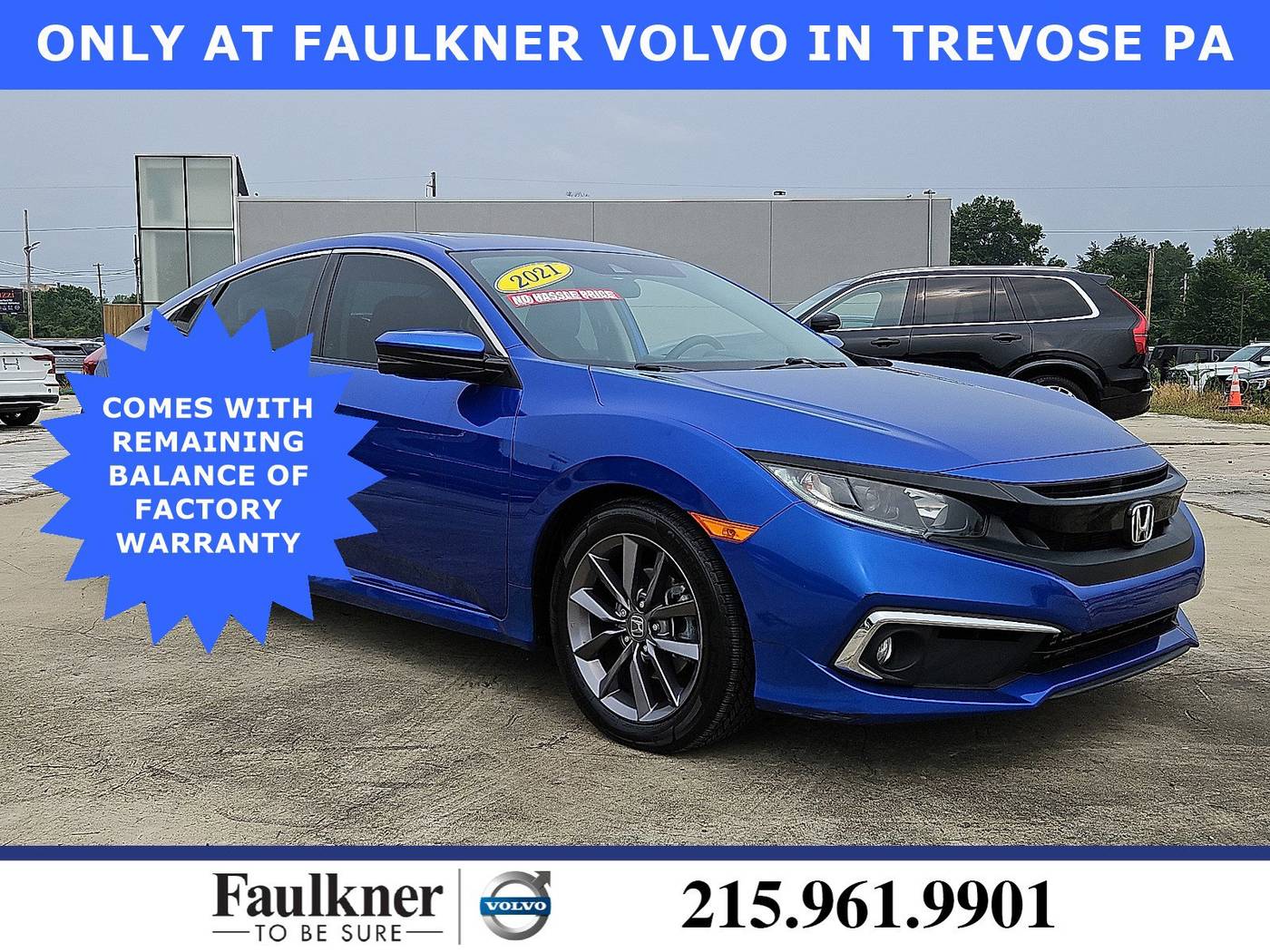2021 Honda Civic EX — Sedan — 34,201 mi — Trevose, PA