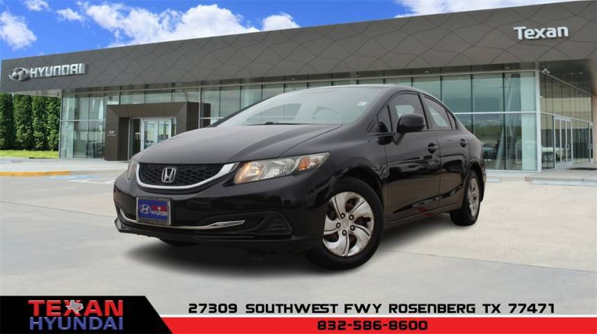 2013 Honda Civic LX — Sedan — 85,075 mi — Rosenberg, TX