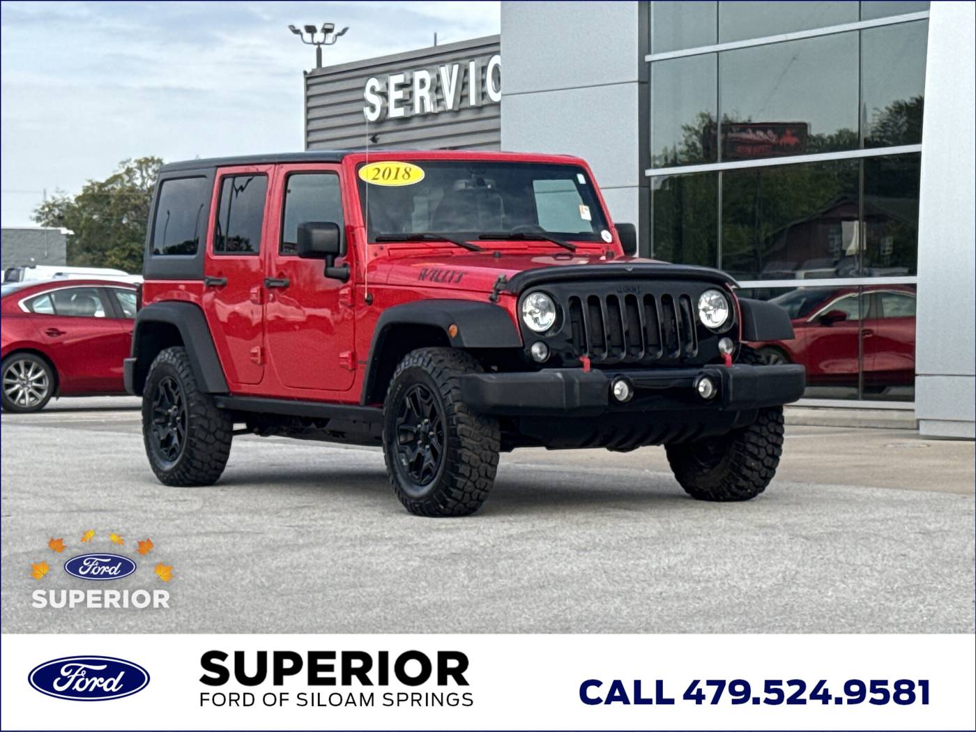 2018 Jeep Wrangler Willys Wheeler W — SUV — 60,712 mi — Siloam Springs, AR