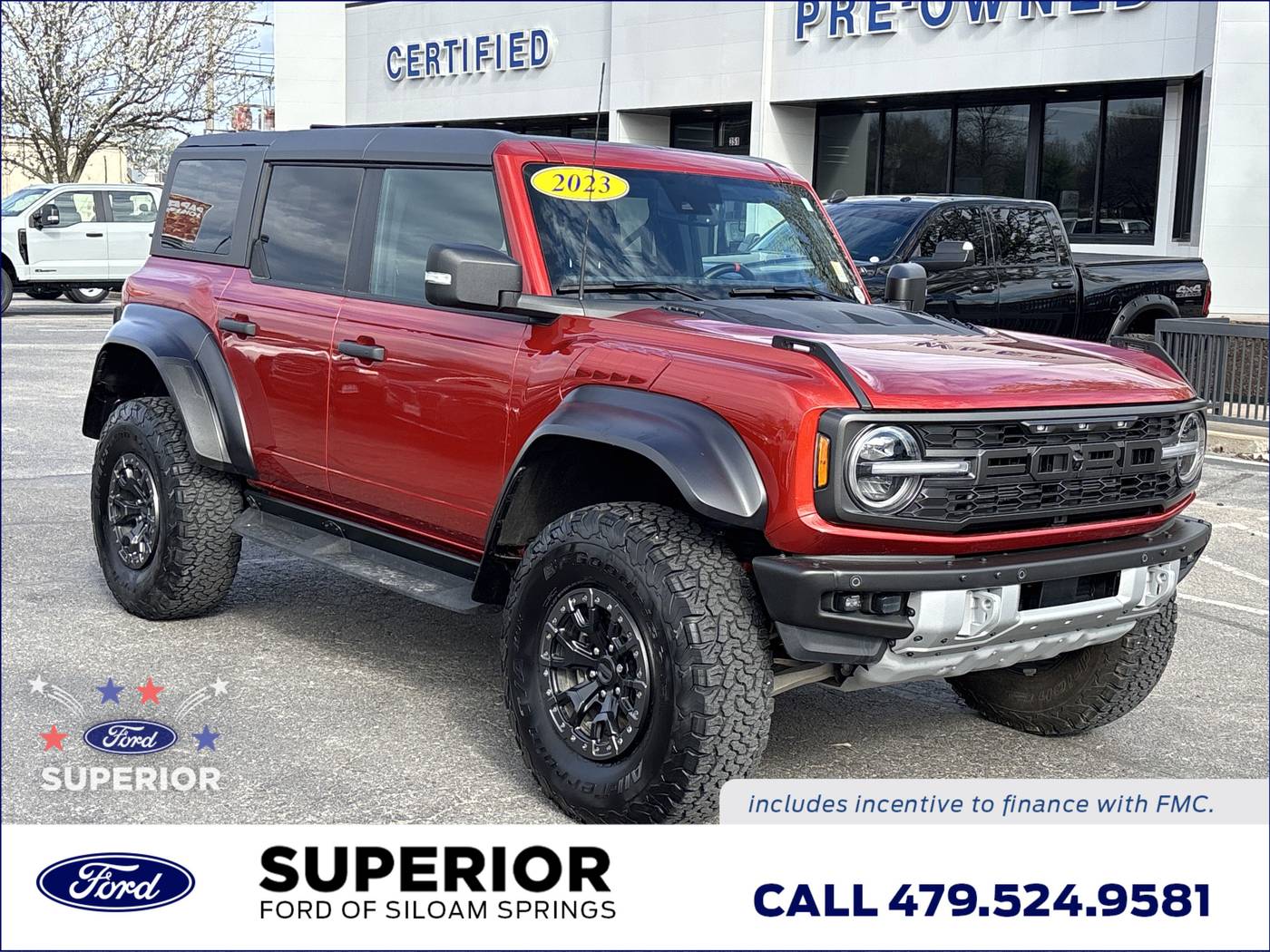 2023 Ford Bronco Raptor — SUV — 15,896 mi — Siloam Springs, AR