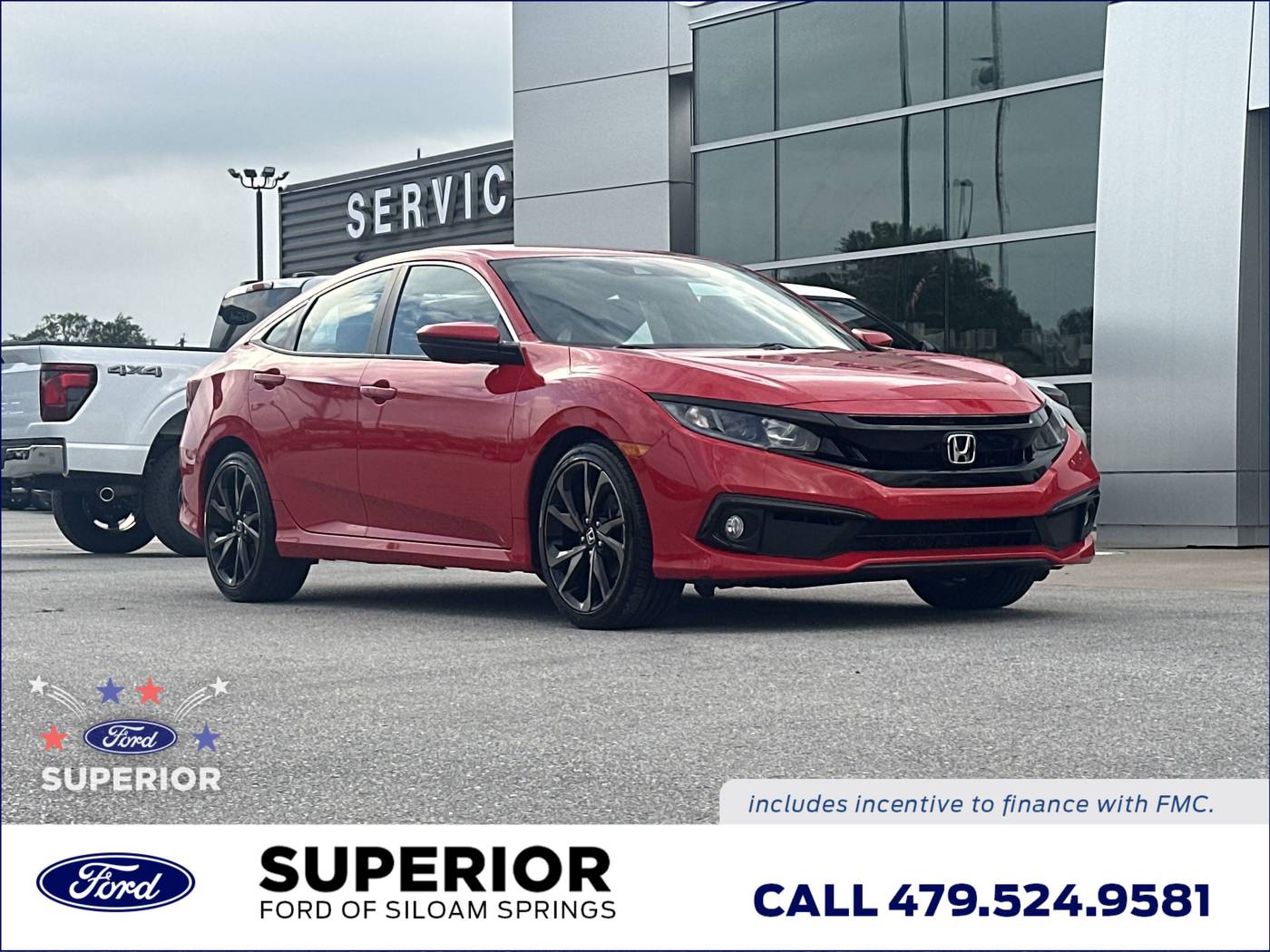 2019 Honda Civic Sport — Sedan — 56,659 mi — Siloam Springs, AR