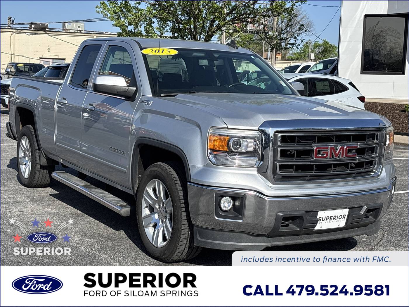 2015 GMC Sierra 1500 SLE — Pickup Truck — 42,834 mi — Siloam Springs, AR