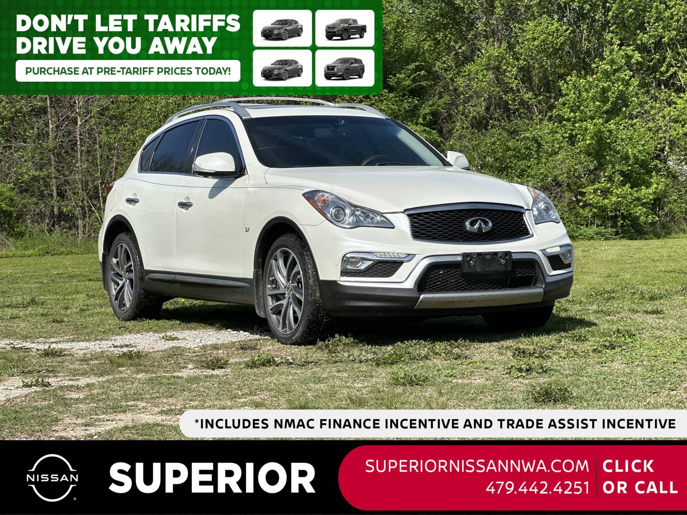 2017 INFINITI QX50 Standard — SUV — 186,612 mi — Fayetteville, AR