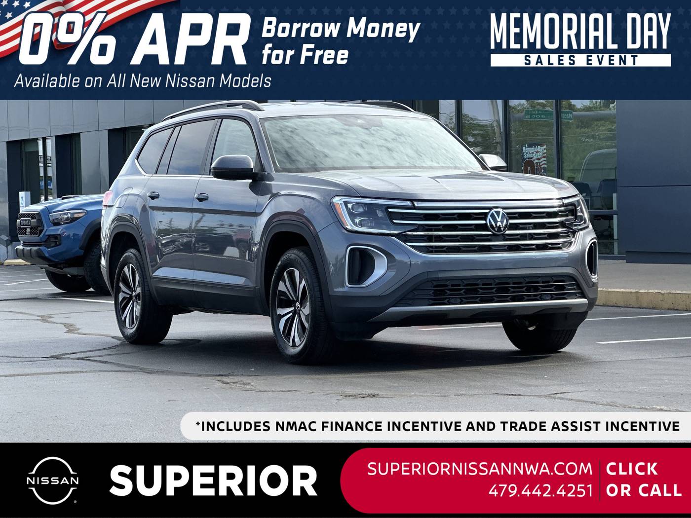 2024 Volkswagen Atlas SE — SUV — 18,252 mi — Fayetteville, AR