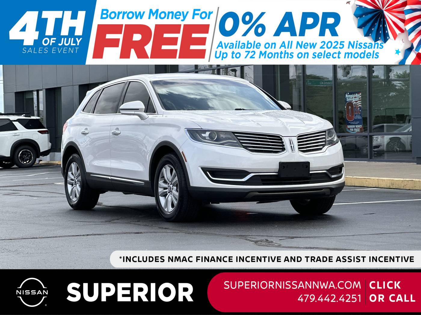 2018 Lincoln MKX Premiere — SUV — 72,762 mi — Fayetteville, AR