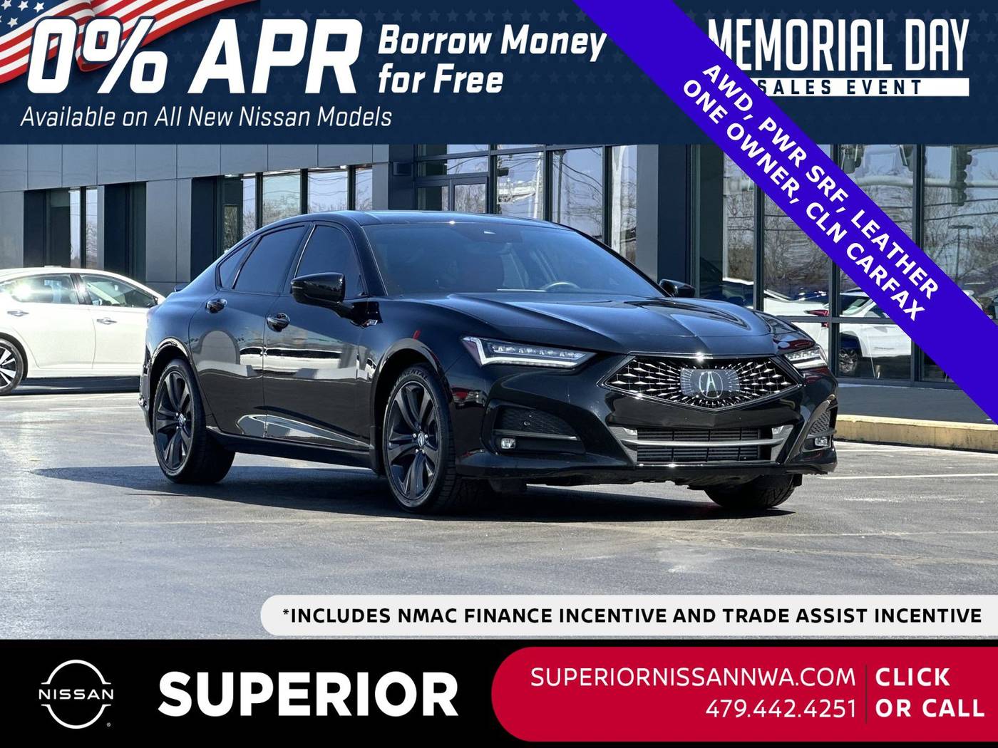 2023 Acura TLX A-Spec Package — Sedan — 37,808 mi — Fayetteville, AR