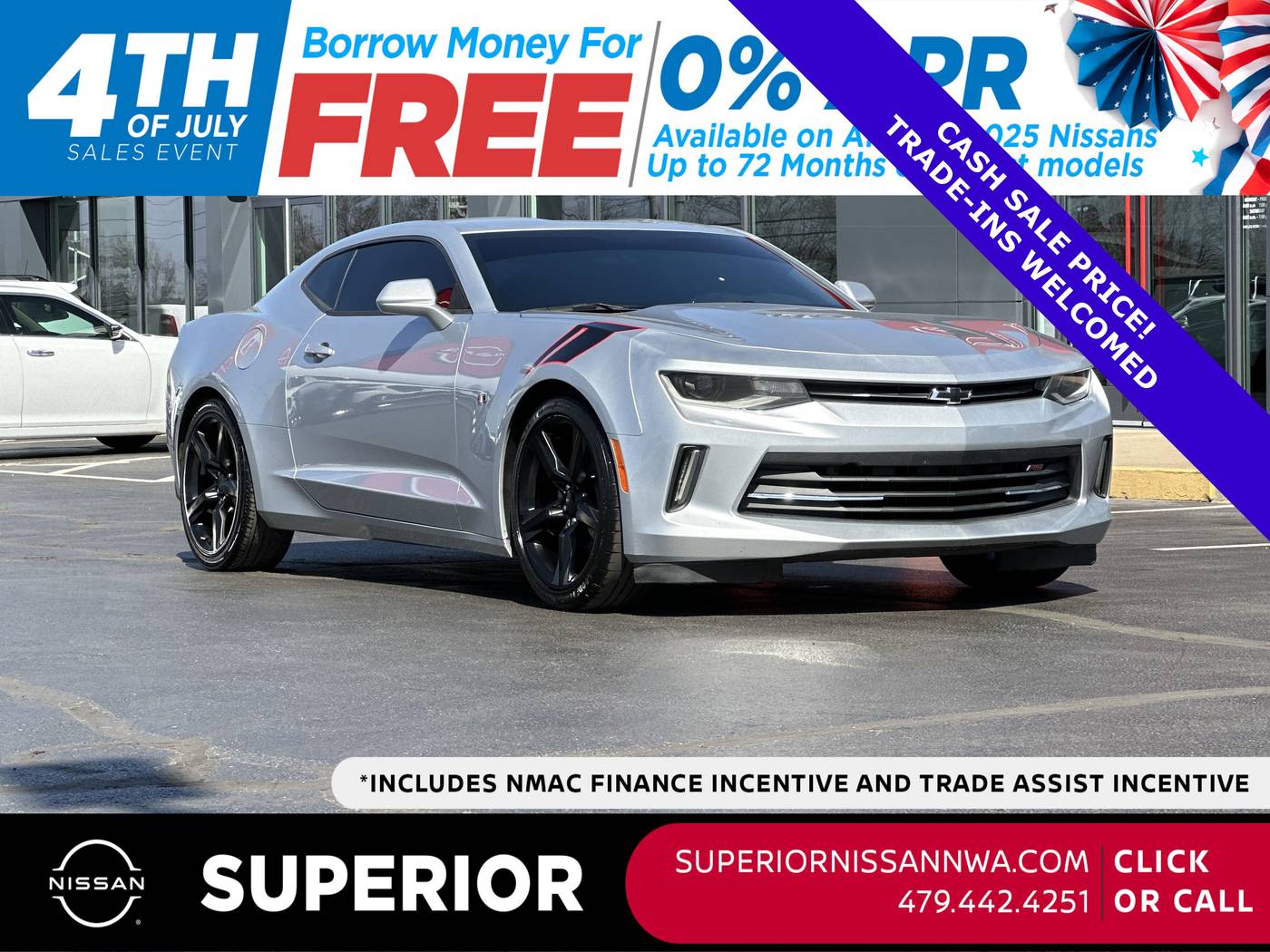 2018 Chevrolet Camaro 1LT — Coupe — 85,679 mi — Fayetteville, AR