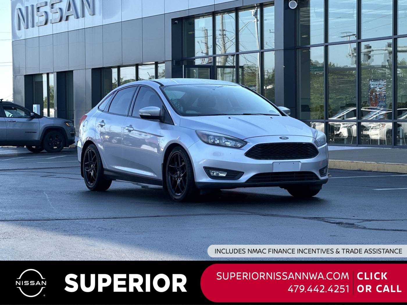2016 Ford Focus SE — Sedan — 100,564 mi — Fayetteville, AR
