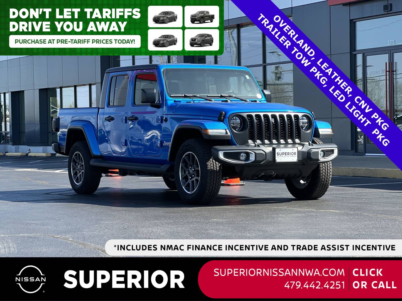 2022 Jeep Gladiator Overland — Pickup Truck — 12,163 mi — Fayetteville, AR