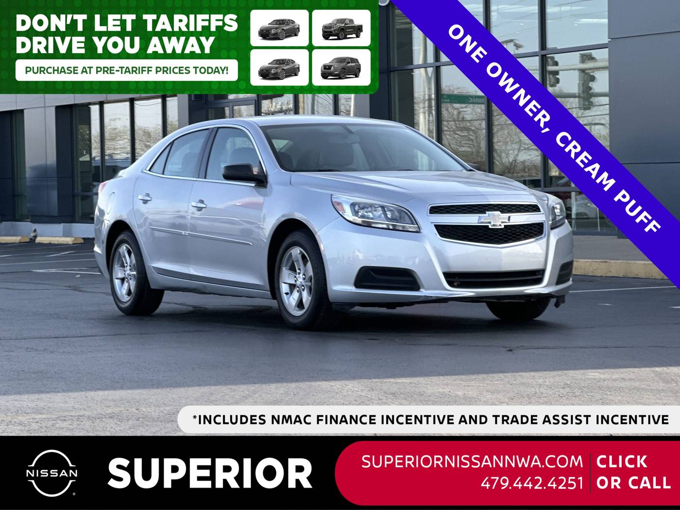 2013 Chevrolet Malibu LS — Sedan — 47,270 mi — Fayetteville, AR