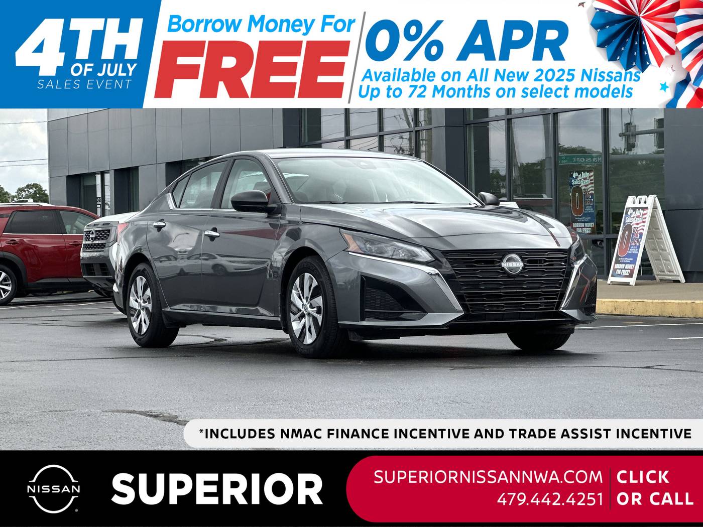 2025 Nissan Altima S — Sedan — 2,651 mi — Fayetteville, AR