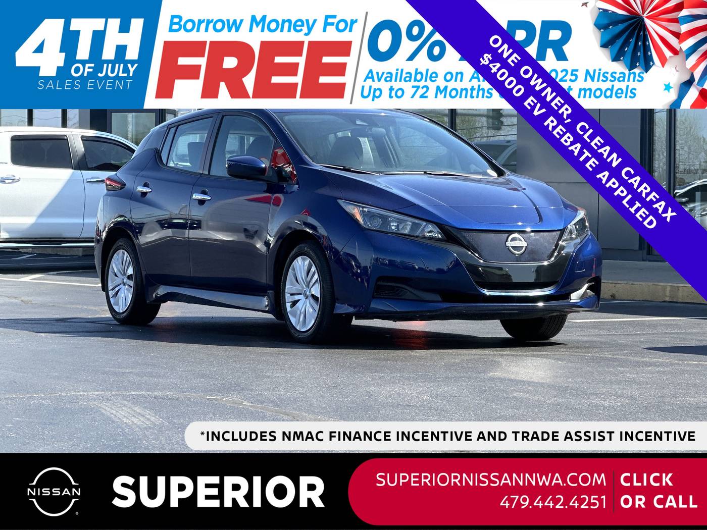 2023 Nissan LEAF S — Hatchback — 11,306 mi — Fayetteville, AR