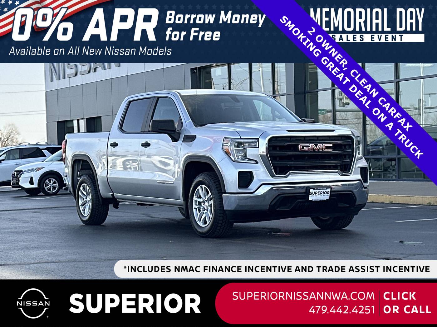 2020 GMC Sierra 1500 Base — Pickup Truck — 106,221 mi — Fayetteville, AR