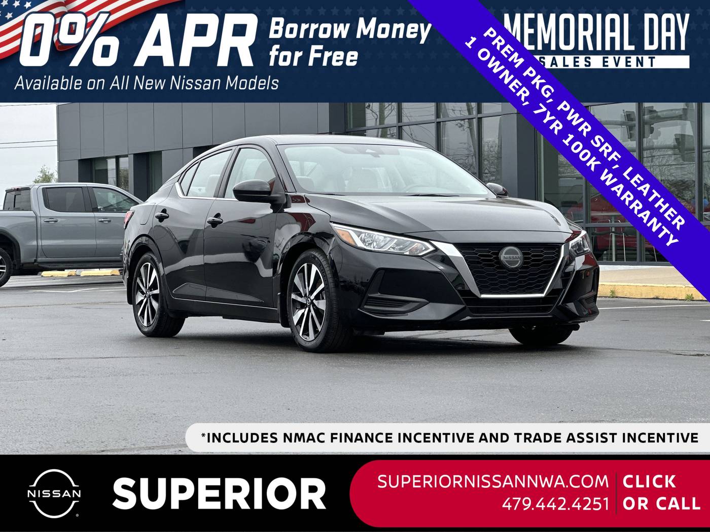 2022 Nissan Sentra SV — Sedan — 9,227 mi — Fayetteville, AR