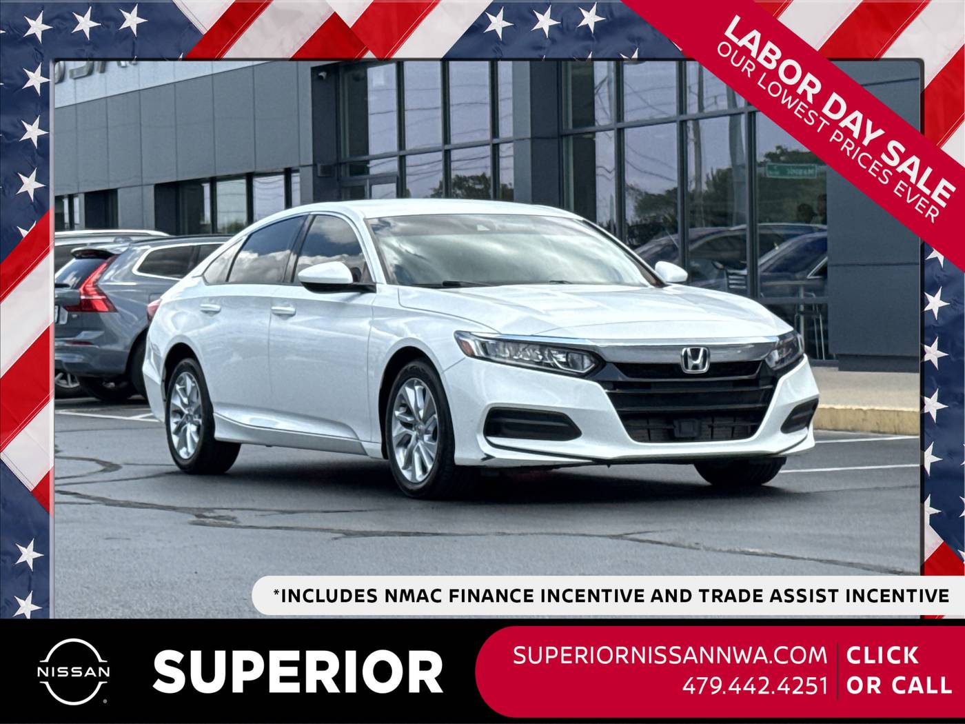2019 Honda Accord LX — Sedan — 106,122 mi — Fayetteville, AR