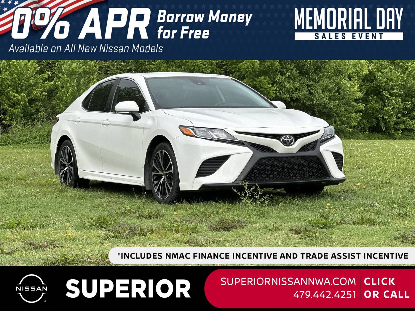2020 Toyota Camry SE — Sedan — 54,874 mi — Fayetteville, AR