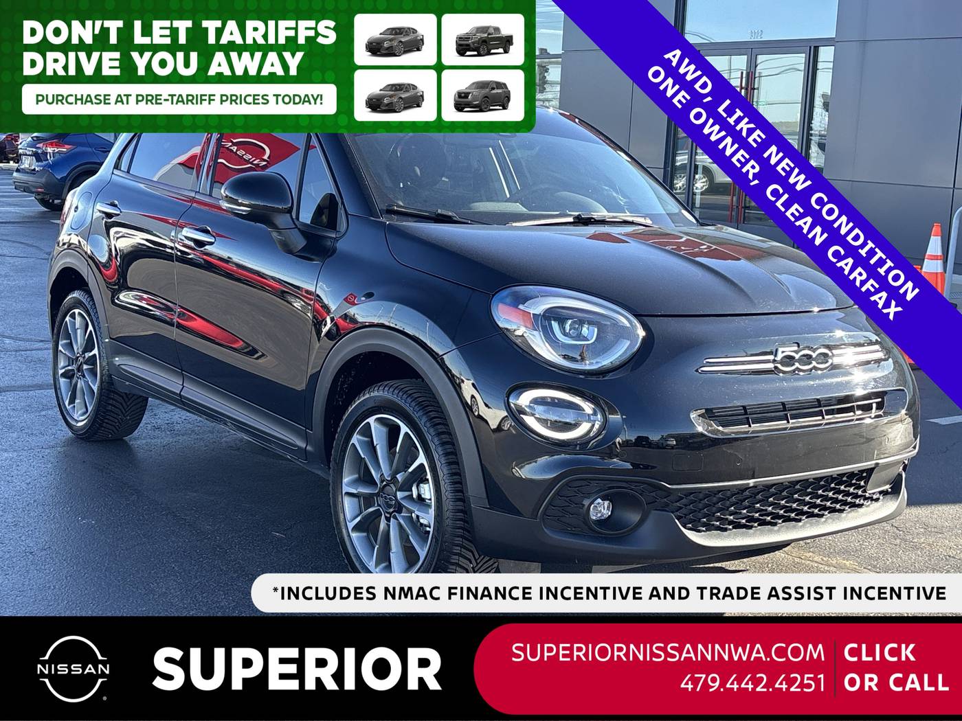 2023 FIAT 500X Pop — SUV — 13,175 mi — Fayetteville, AR
