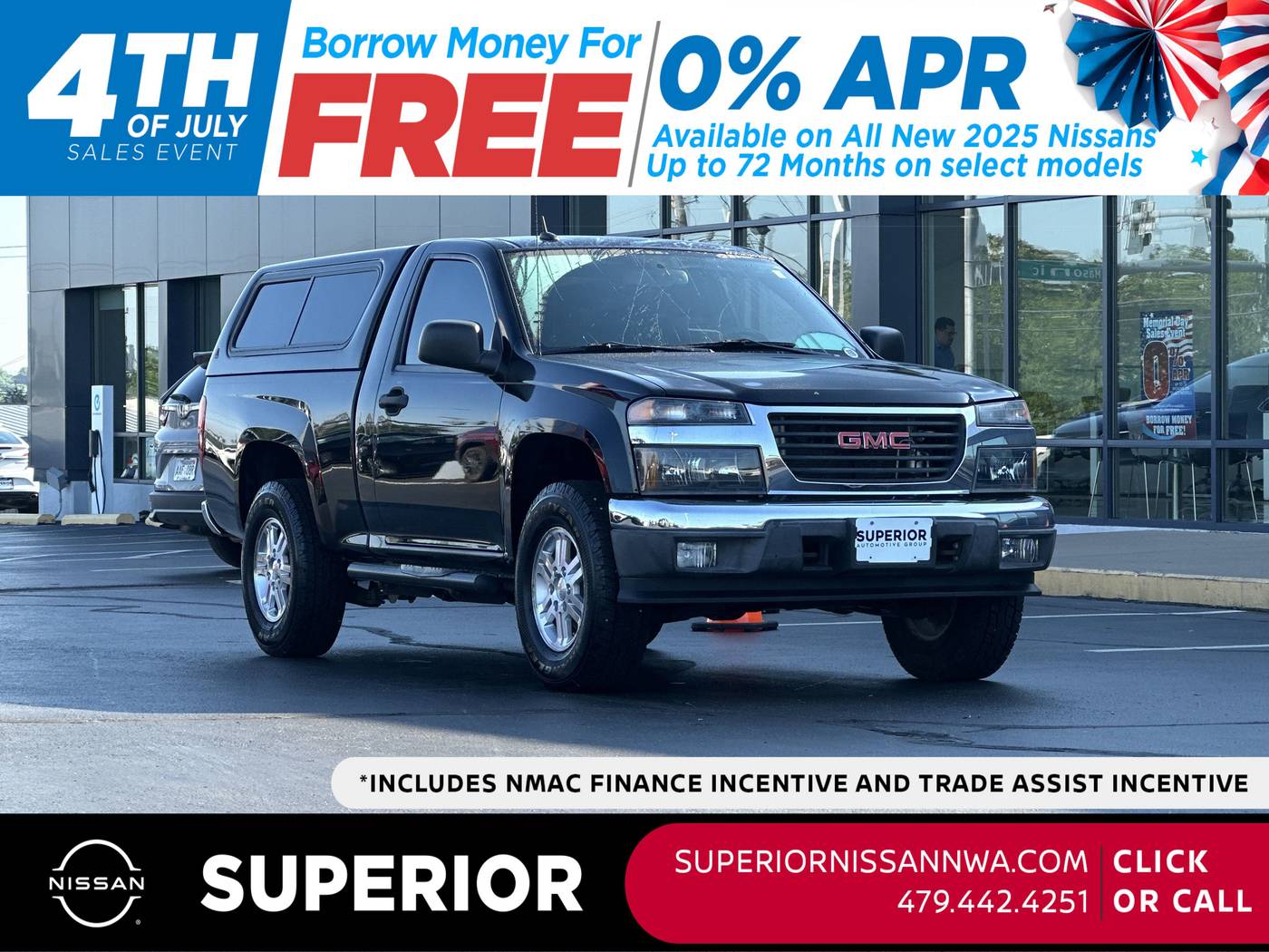 2012 GMC Canyon SLE1 — Pickup Truck — 72,001 mi — Fayetteville, AR