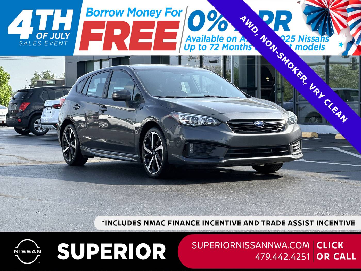 2020 Subaru Impreza 2.0i Sport — Hatchback — 70,745 mi — Fayetteville, AR