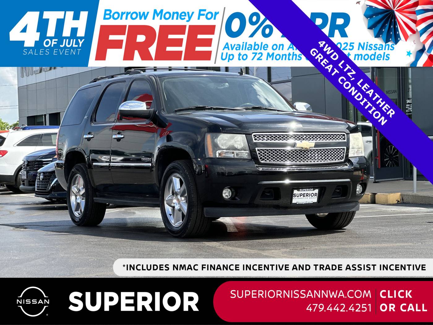 2010 Chevrolet Tahoe LTZ — SUV — 145,282 mi — Fayetteville, AR
