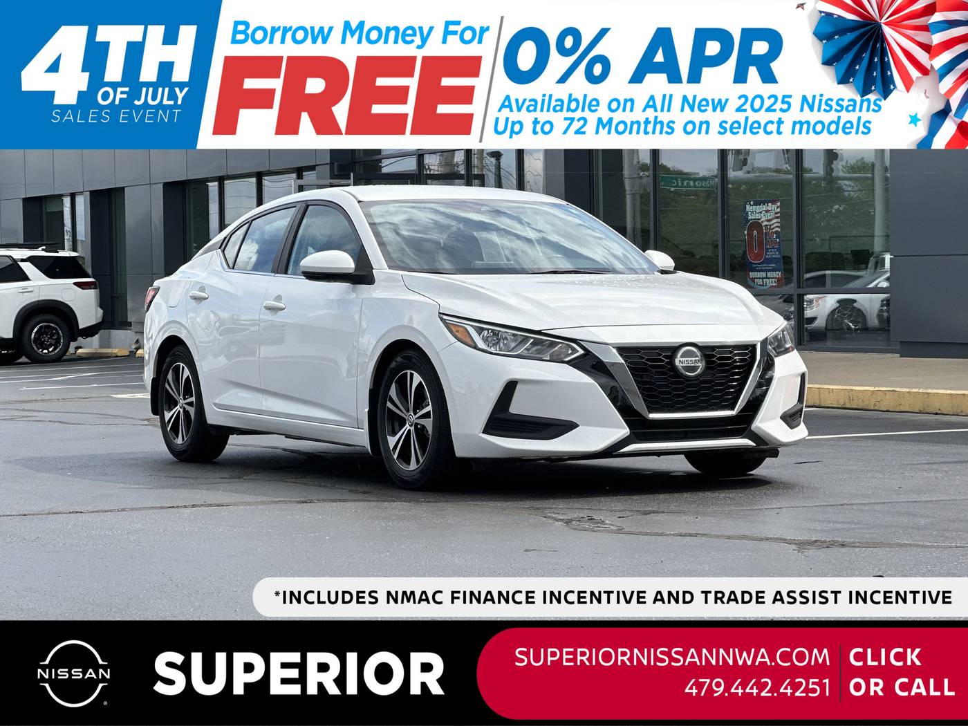 2020 Nissan Sentra SV — Sedan — 107,661 mi — Fayetteville, AR