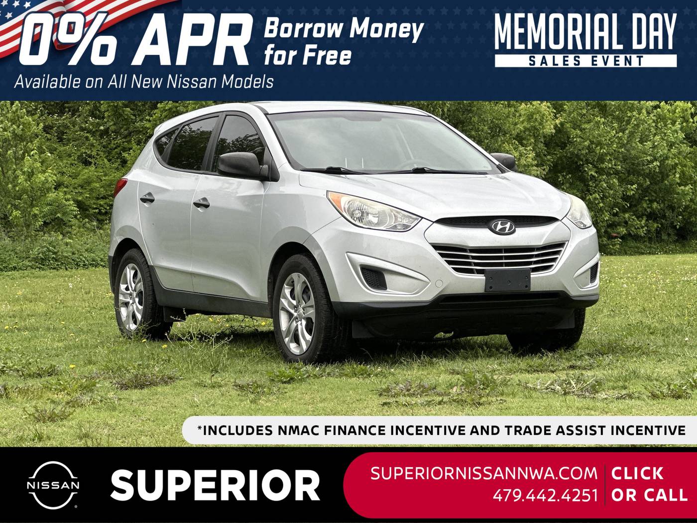 2013 Hyundai Tucson GL — SUV — 73,546 mi — Fayetteville, AR