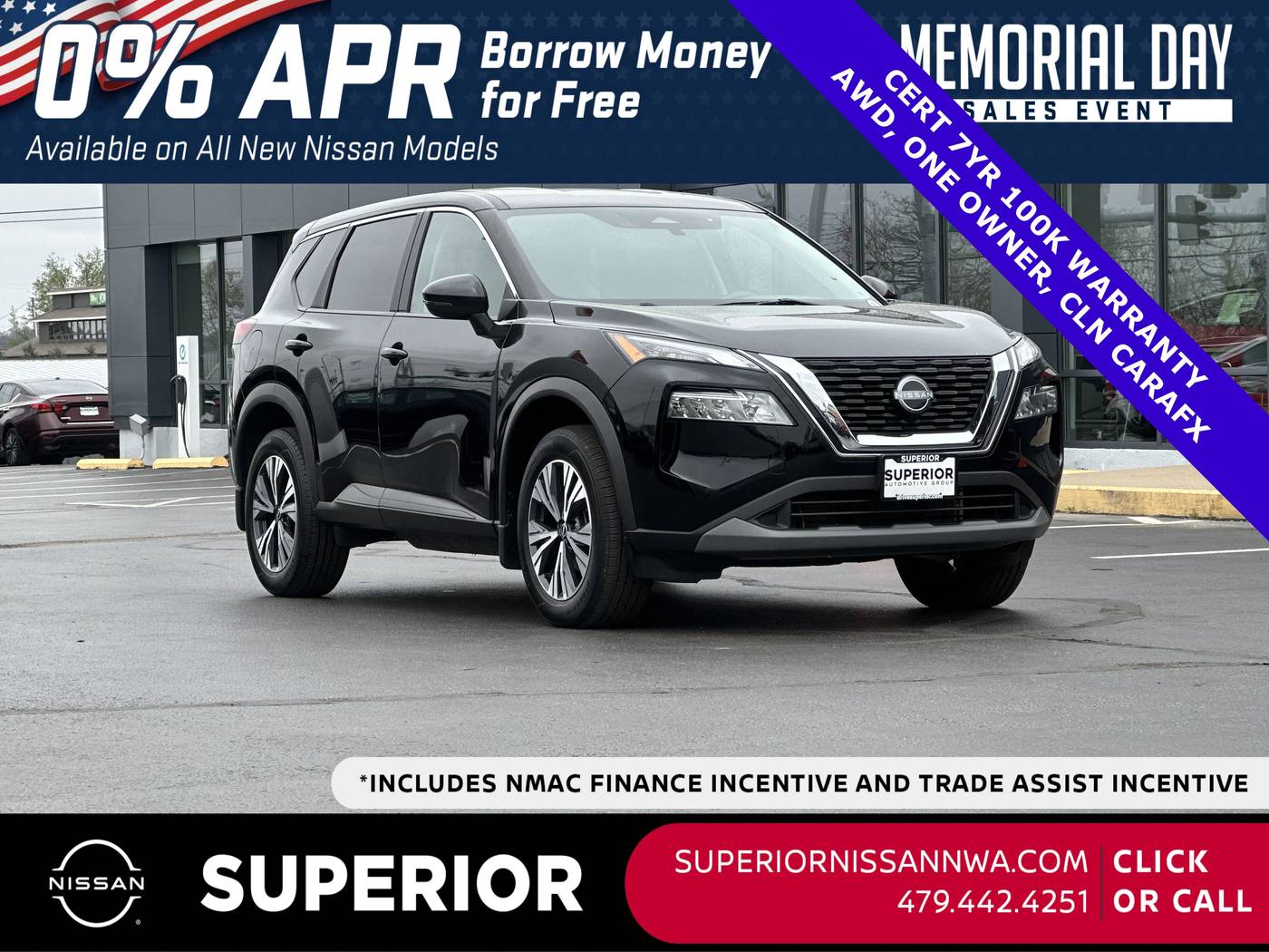 2022 Nissan Rogue SV — SUV — 34,027 mi — Fayetteville, AR