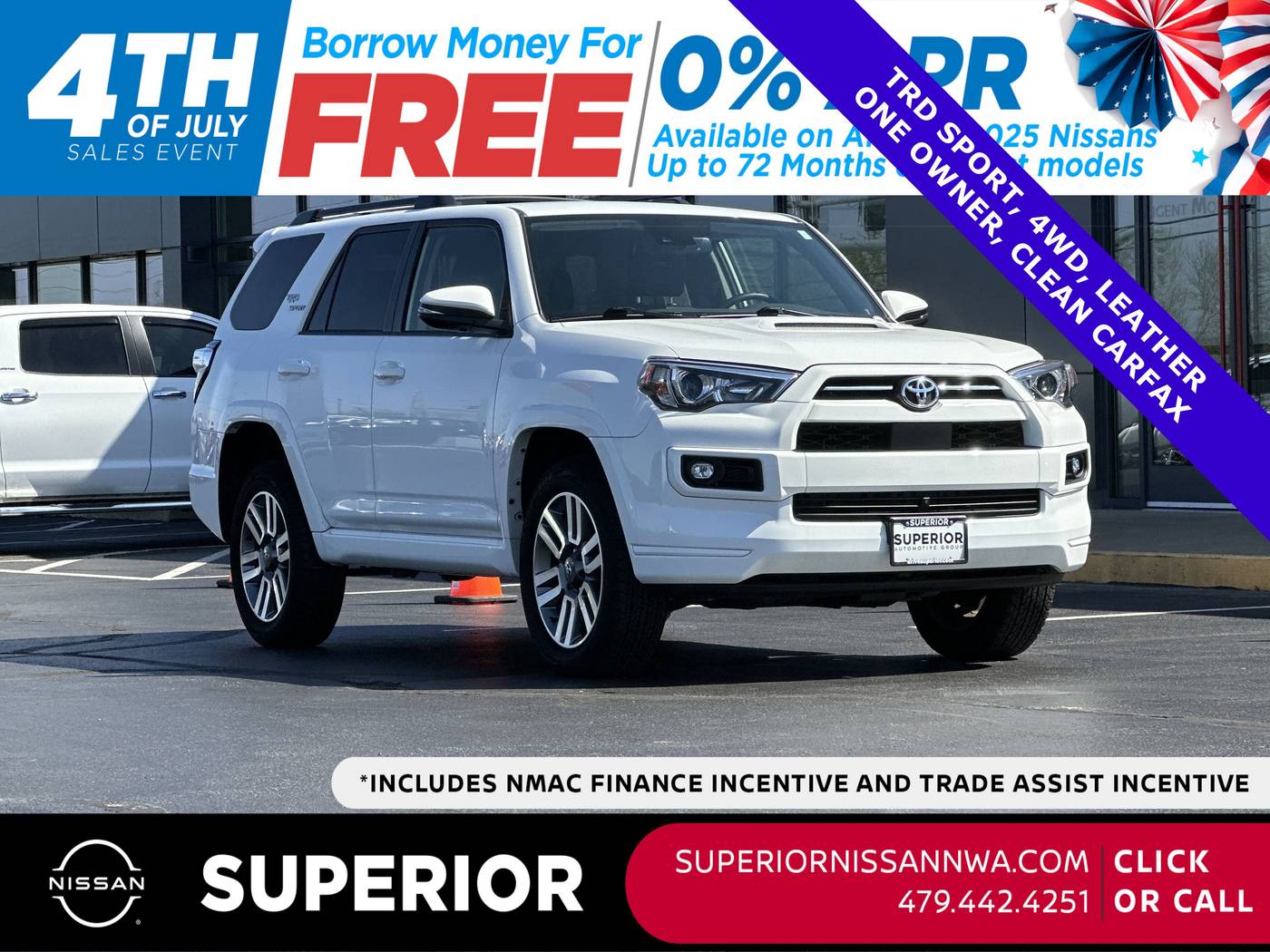 2022 Toyota 4Runner TRD Sport — SUV — 9,353 mi — Fayetteville, AR
