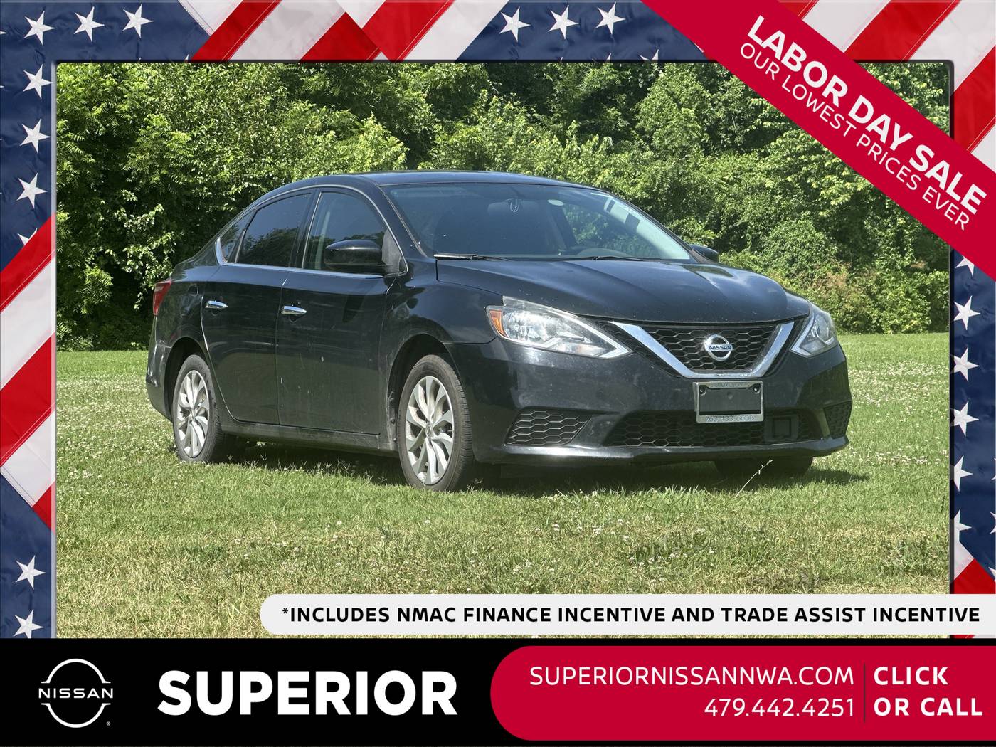 2018 Nissan Sentra SV — Sedan — 126,808 mi — Fayetteville, AR