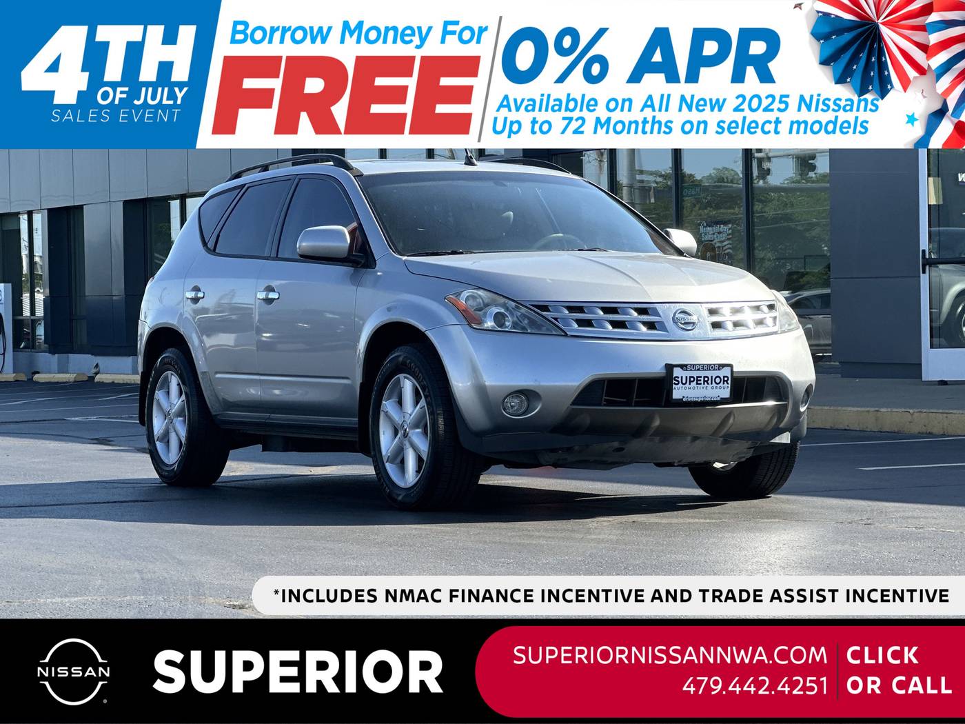 2004 Nissan Murano SE — SUV — 121,575 mi — Fayetteville, AR