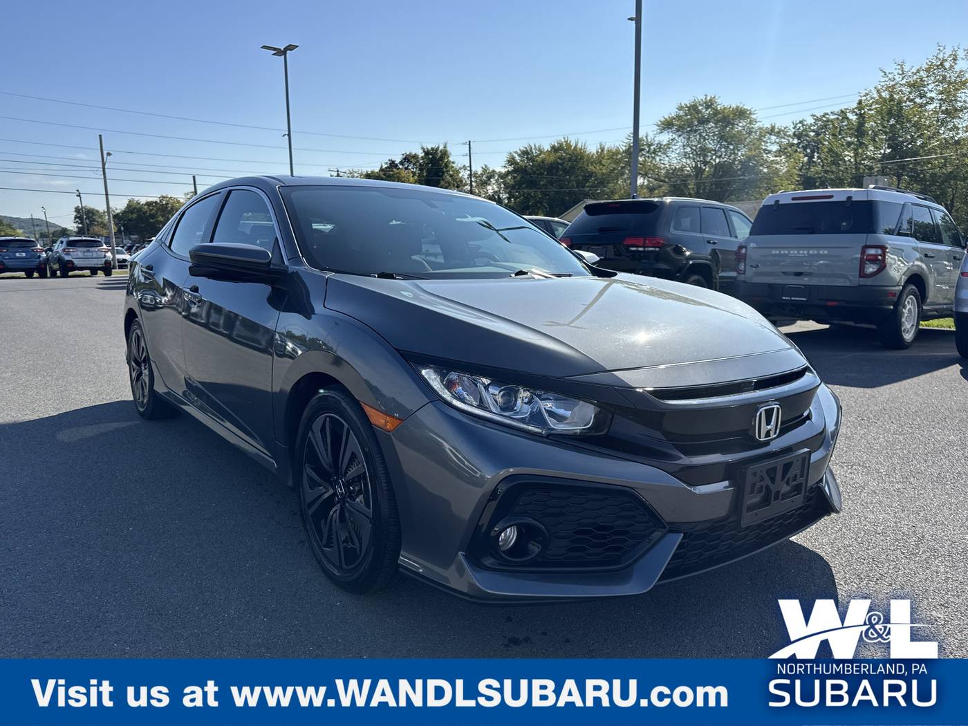 2017 Honda Civic EX — Hatchback — 88,851 mi — Northumberland, PA