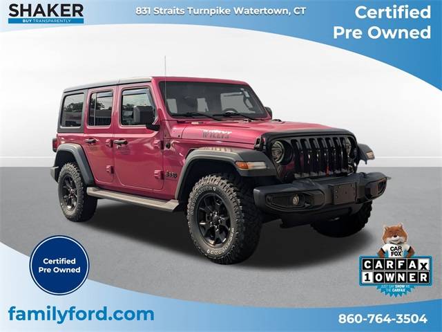 2021 Jeep Wrangler Willys — SUV — 52,712 mi — Watertown, CT
