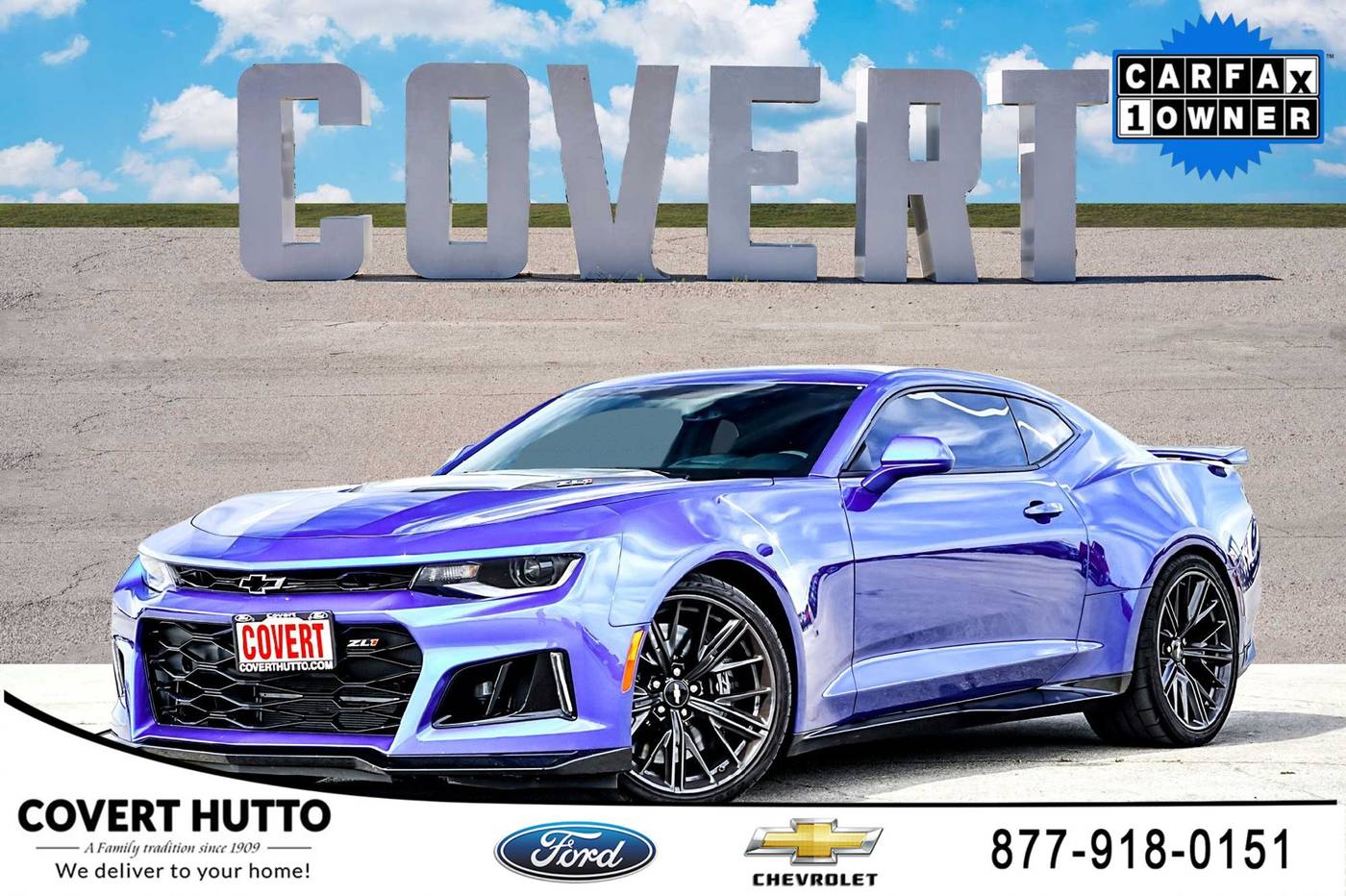 2018 Chevrolet Camaro ZL1 — Coupe — 6,458 mi — Hutto, TX
