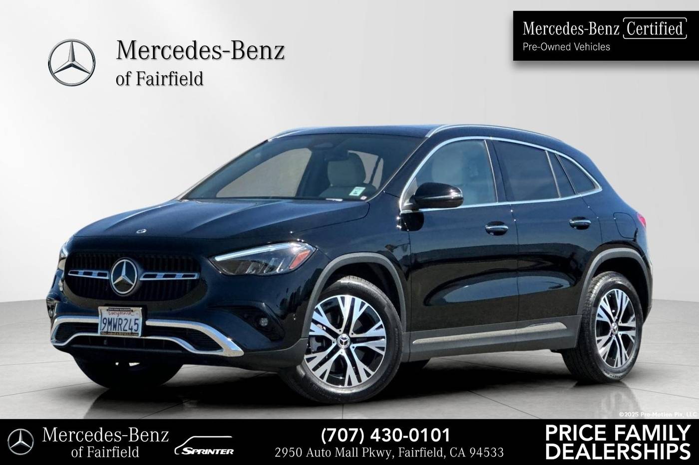 2025 Mercedes-Benz GLA GLA 250 — SUV — 9,623 mi — Fairfield, CA
