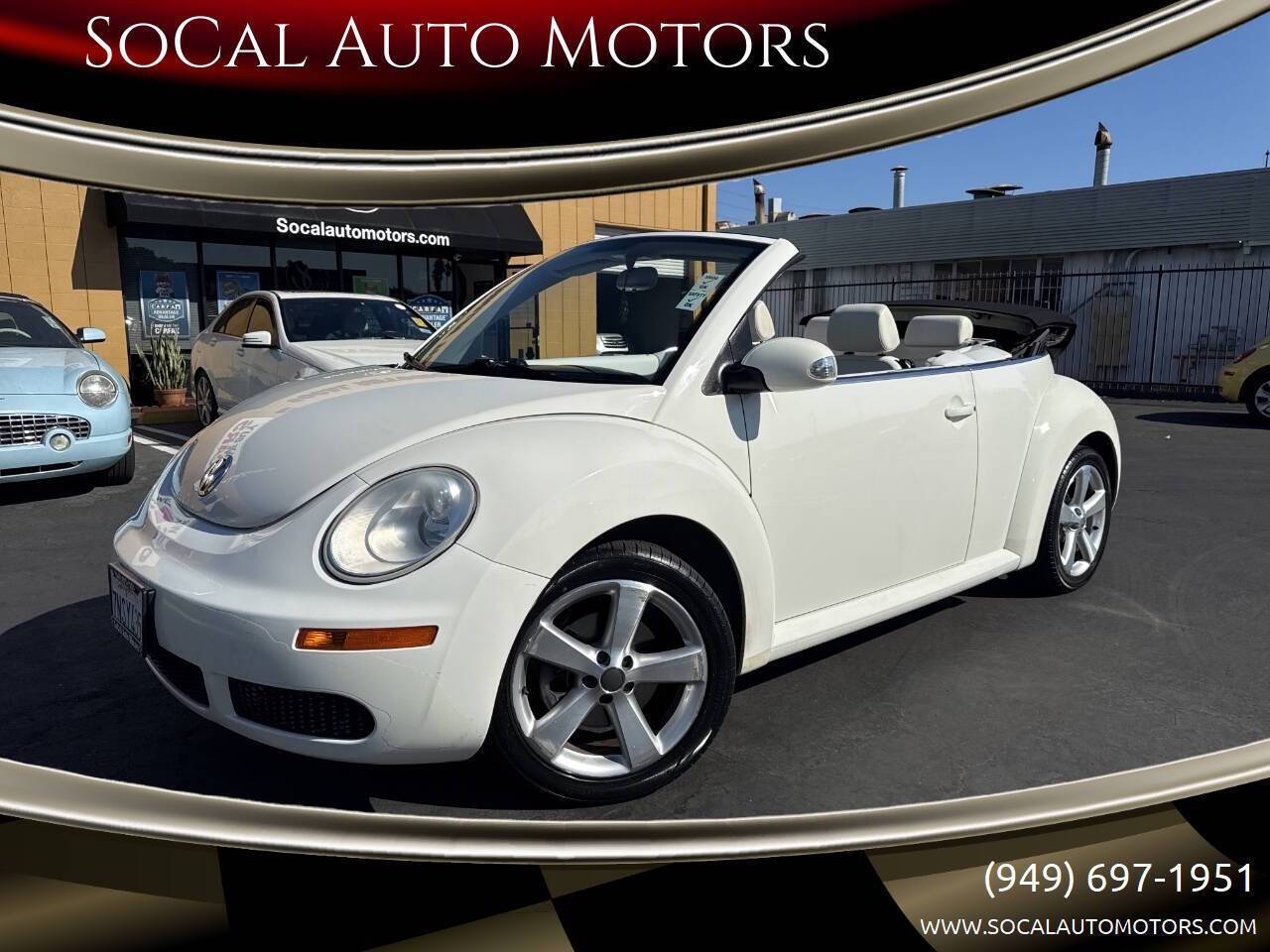 2007 Volkswagen New Beetle Triple White — Convertible — 80,083 mi — Costa Mesa, CA