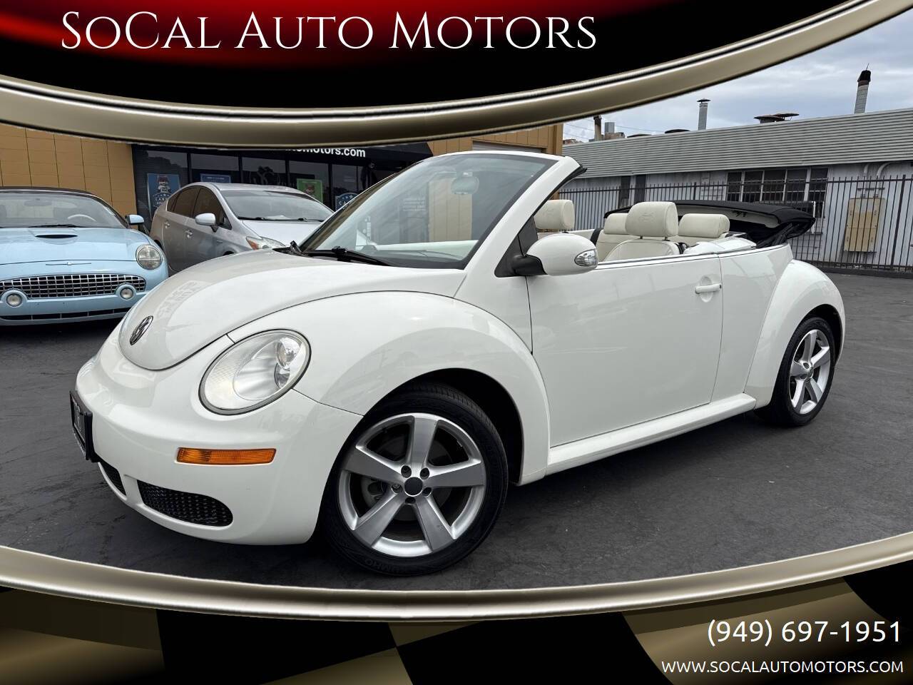 2007 Volkswagen New Beetle Triple White — Convertible — 63,950 mi — Costa Mesa, CA
