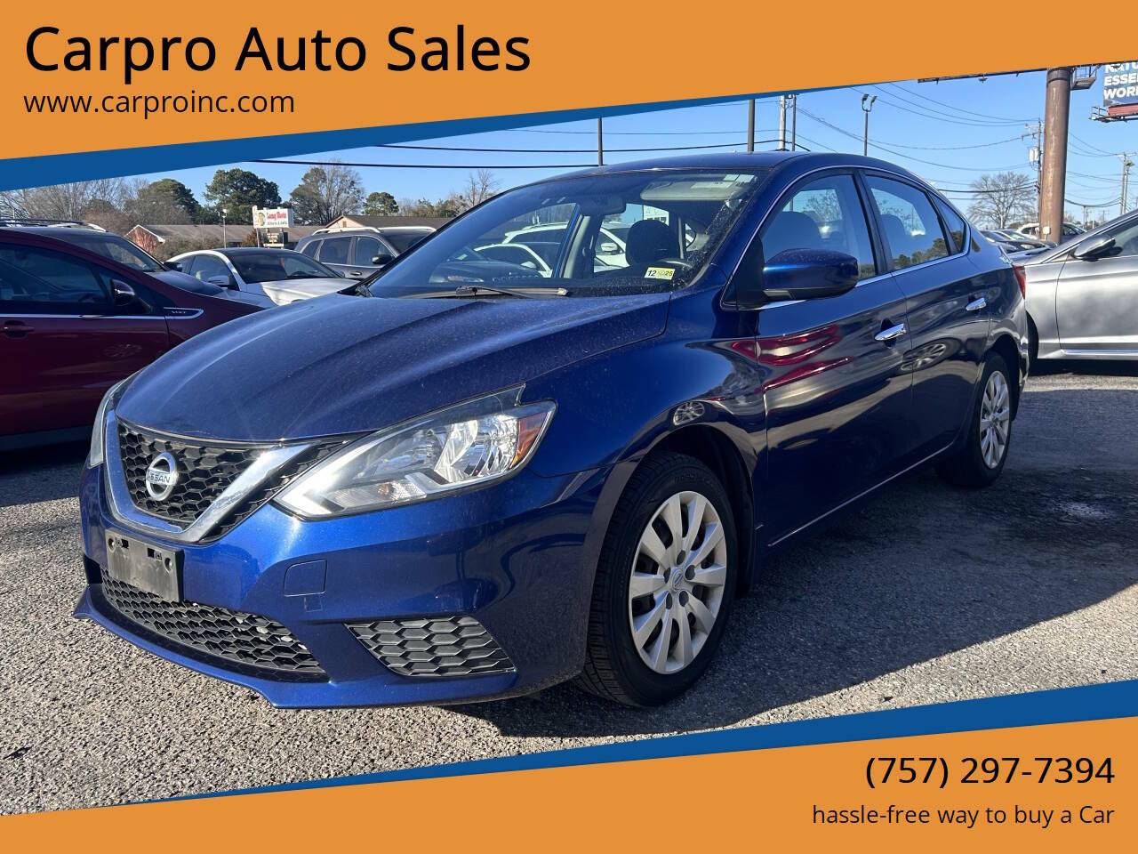 2016 Nissan Sentra SV — Sedan — 78,611 mi — Chesapeake, VA