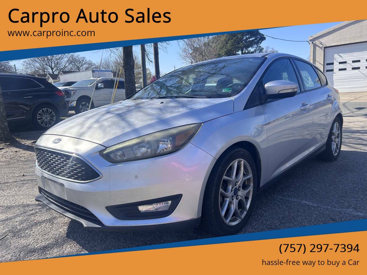 2015 Ford Focus SE — Hatchback — 78,857 mi — Chesapeake, VA
