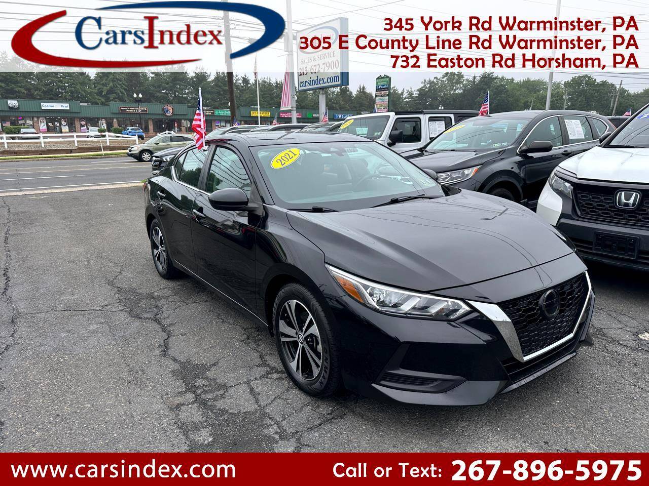 2021 Nissan Sentra SV — Sedan — 58,488 mi — Warminster, PA