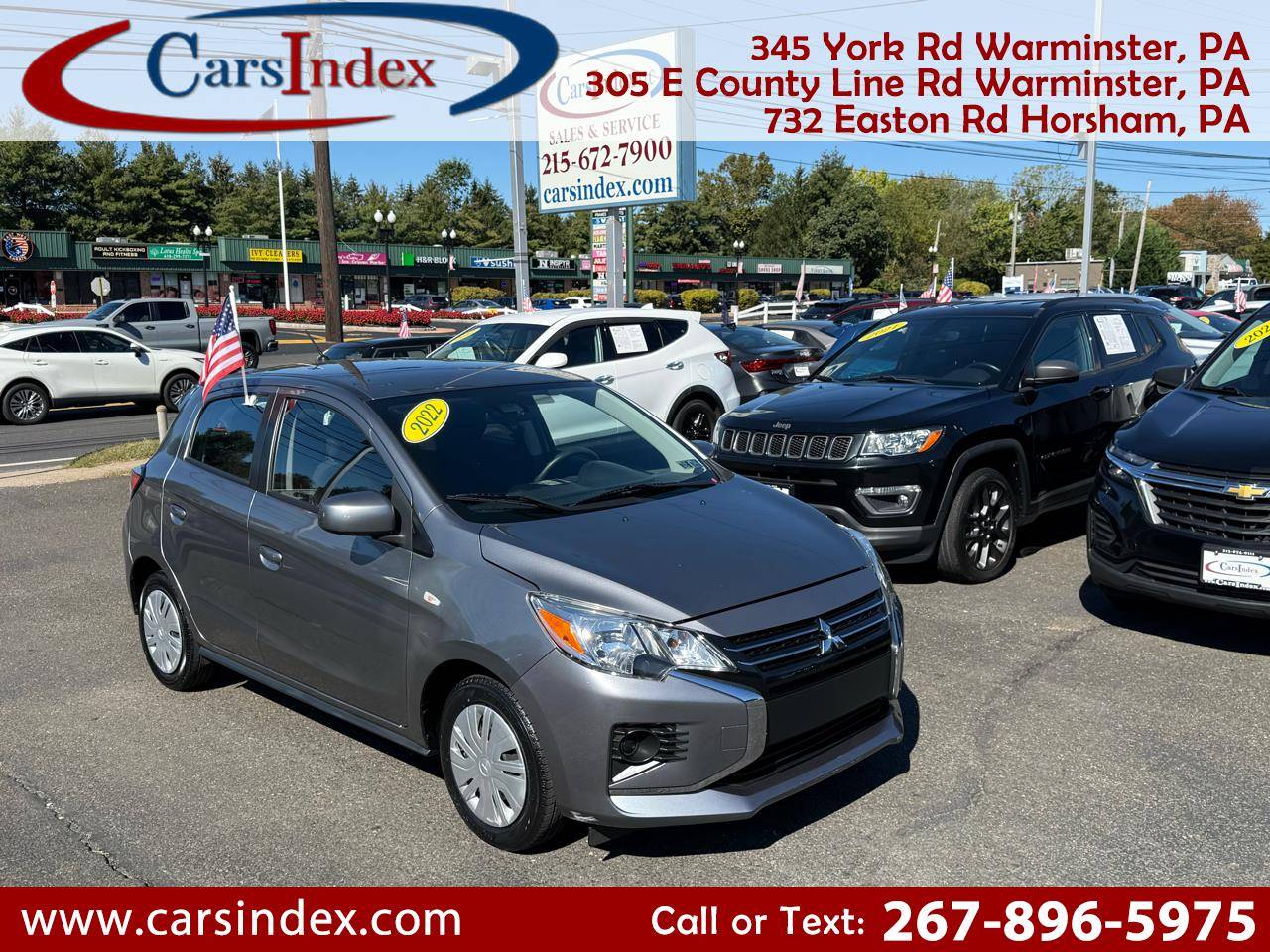2022 Mitsubishi Mirage ES — Hatchback — 57,214 mi — Warminster, PA