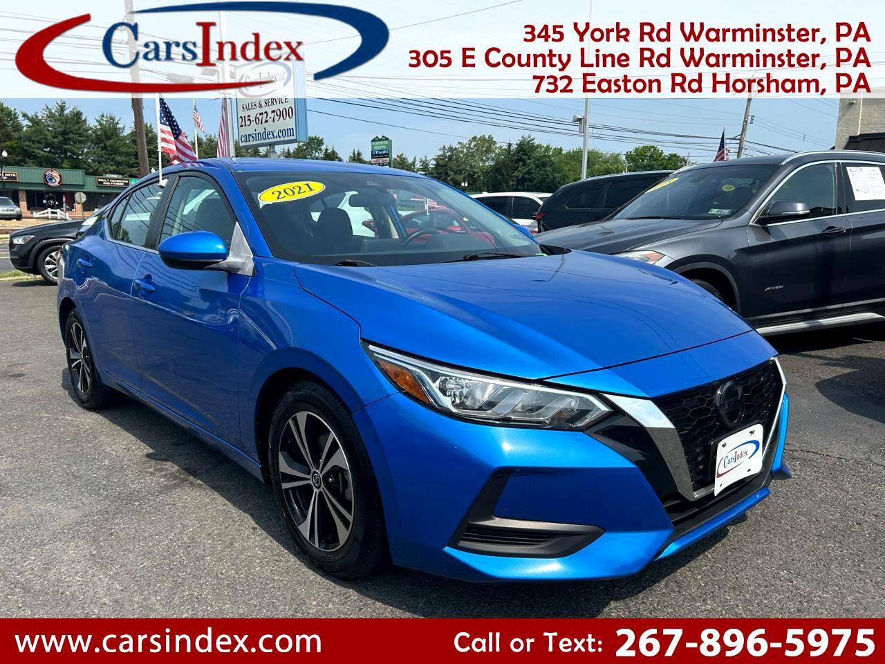 2021 Nissan Sentra SV — Sedan — 60,783 mi — Warminster, PA