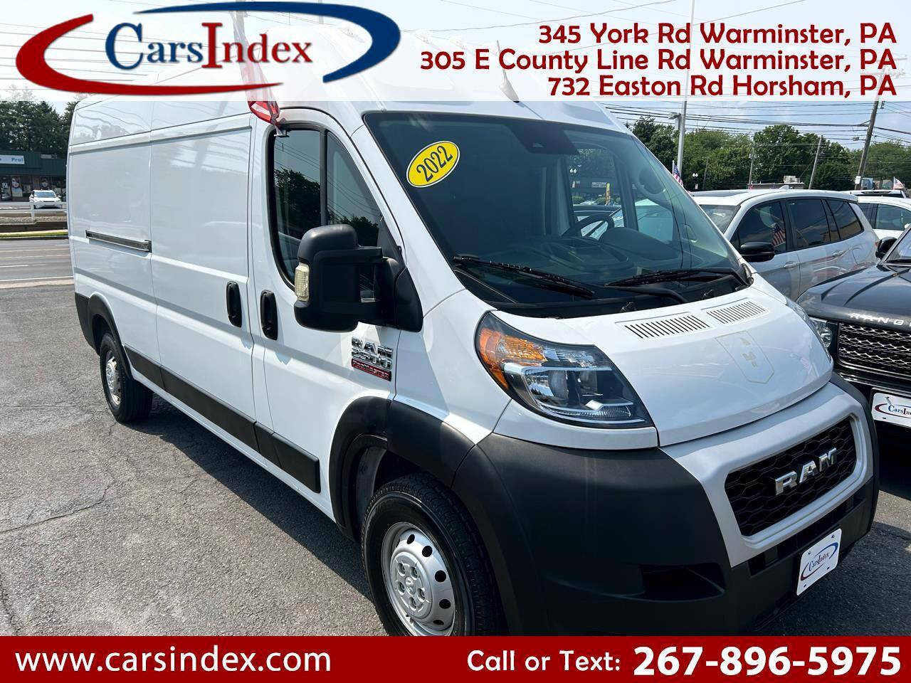 2022 Ram ProMaster Cargo Van 2500 — Cargo Van — 45,643 mi — Warminster, PA