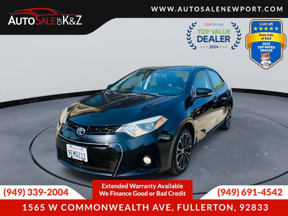 2014 Toyota Corolla S Premium — Sedan — 193,169 mi — Fullerton, CA
